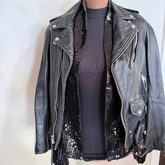 SCHOTT NYC leather motorcycle jacket - Picture 1 of 6